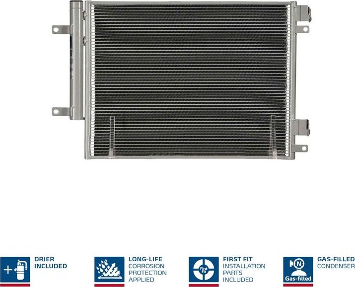 Радиатор кондиционера (конденсатор) Nissens (алюминий). Артикул 940733