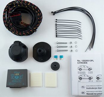 Штатная электрика фаркопа Hak-System (полный комплект) 7-полюсная для Citroen DS5 2012-2015. Артикул 12030513