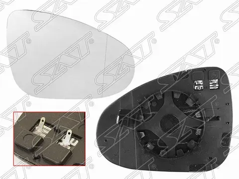 ПОЛОТНО ЗЕРКАЛА VW TOUAREG 11- RH ОБОГРЕВ (SAT). Артикул STVW62940G1