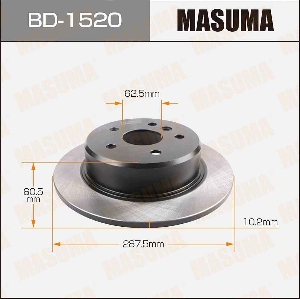 Тормозной диск Masuma. Артикул BD-1520