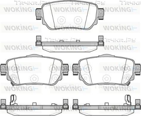 Тормозные колодки Woking. Артикул P14823.02