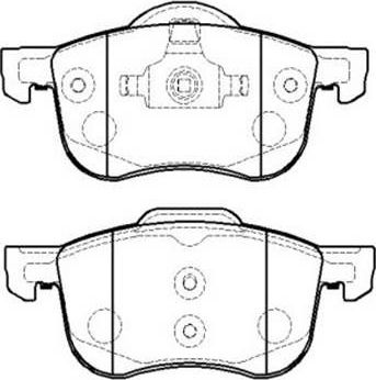 Тормозные колодки HSB передние для Volvo V70 II 1999-2008. Артикул HP8559