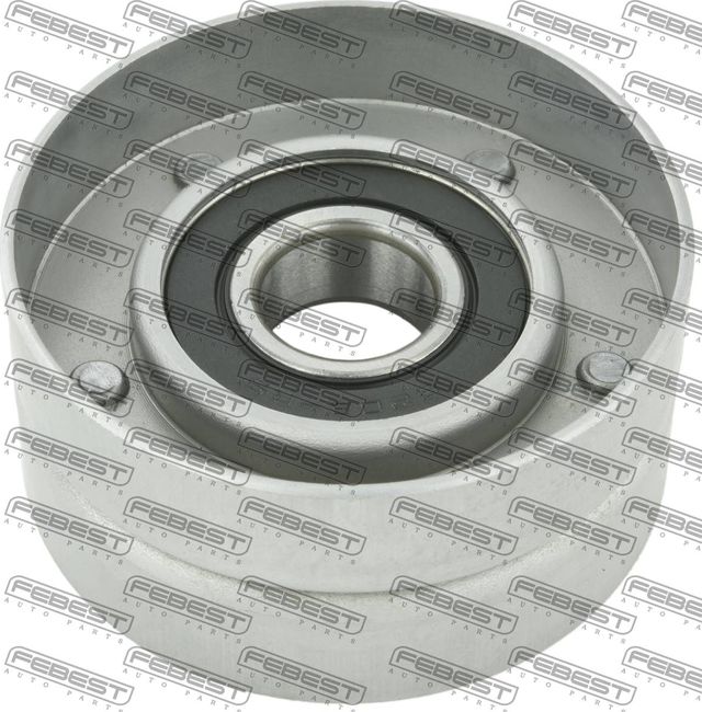 Натяжной ролик (натяжитель) приводного поликлинового ремня Febest (Металл). Артикул 2487-MAS