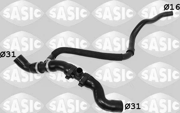 Патрубок радиатора (системы охлаждения) Sasic. Артикул 3406502