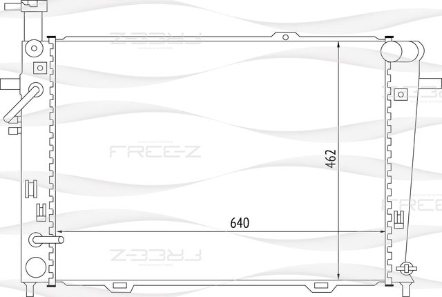 Радиатор HYUNDAI TUCSON 04- 2.0/2.7 охлаждения (Free-Z). Артикул KK0233