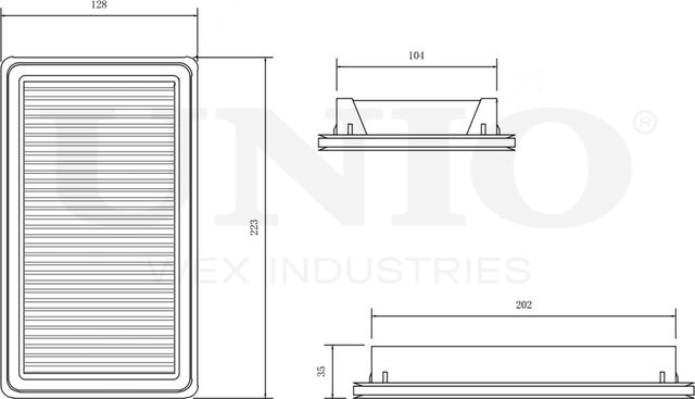 Фильтр воздушный (Unio). Артикул FLT-10054