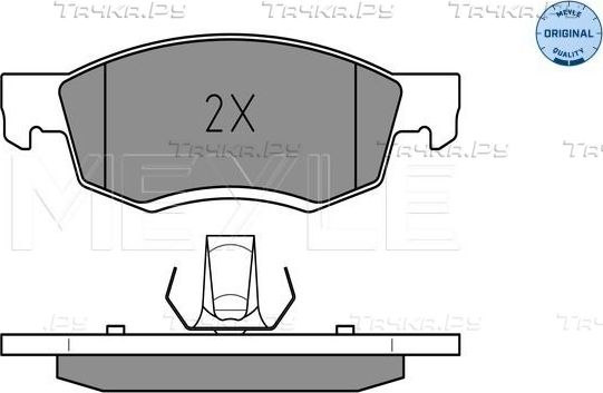 Тормозные колодки Meyle Original передние для Renault Logan I 2004-2015. Артикул 025 246 7318