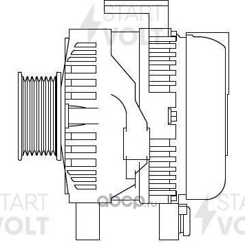 Генератор StartVOLT для Toyota Camry 50 (V50, XV50) 2011-2017. Артикул LG 1919