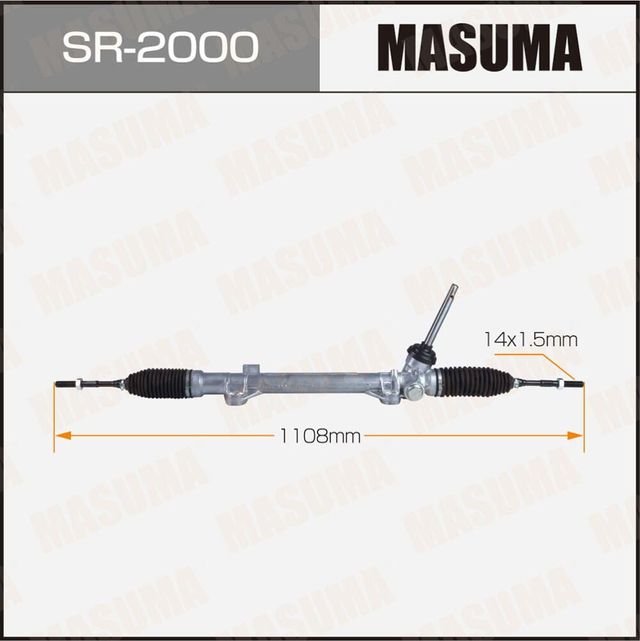 Рейка рулевая Masuma SR-2000 X-TRAIL T31 RHD (правый руль) Masuma. Артикул SR2000