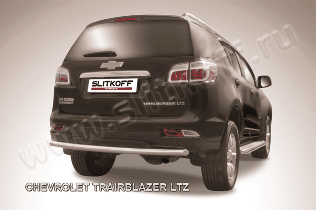 Защита Slitkoff заднего бампера d57 для Chevrolet TrailBlazer II 2012-2016. Артикул CHTB12-013