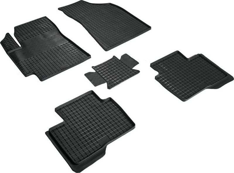 Коврики резиновые Seintex с узором сетка для салона Changan Alsvin 2018-2026. Артикул 99244