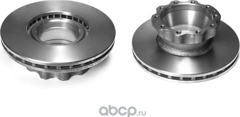 Диск тормозной задний MAN L2000/TGM/TGL/TGA 335/176x118/34 n10xM14x1.5+n2xM8x1.2 (Topcover). Артикул T01933003