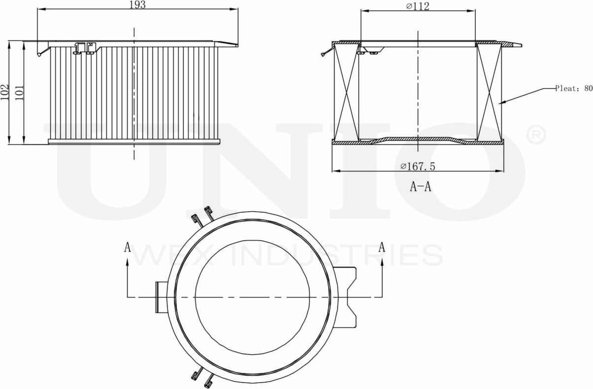 Фильтр салона (Unio). Артикул FLT-40007