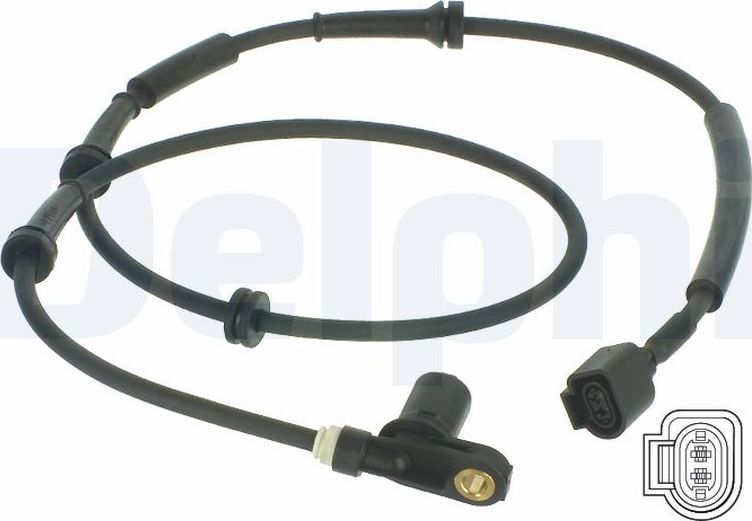 Датчик ABS Delphi задний для SEAT Alhambra I 1996-2002. Артикул SS20028