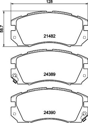Тормозные колодки Nisshinbo передние для Subaru Impreza I 1996-1997. Артикул NP7014