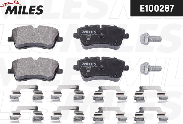 Тормозные колодки Miles (Semi-Metallic). Артикул E100287