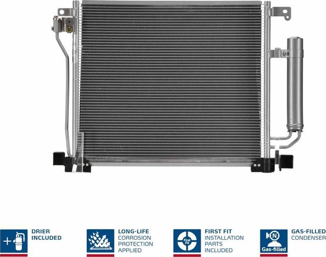 Радиатор кондиционера (конденсатор) Nissens (алюминий) для Nissan Juke I 2010-2019. Артикул 940555