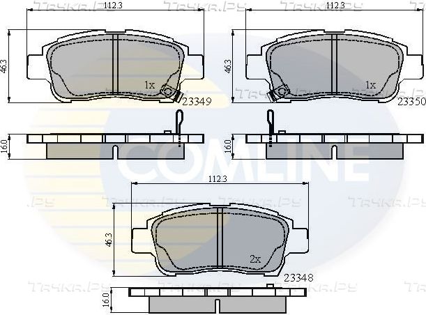 Тормозные колодки Comline Comline. Артикул CBP3582