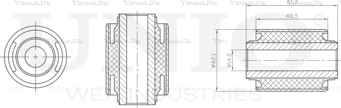 Сайлентблок поворотного кулака (Unio). Артикул RMP-20320