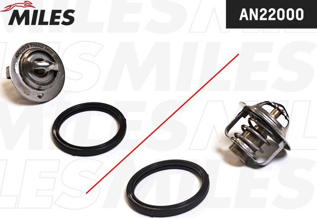 Термостат Miles для Nissan Kubistar X76 2003-2026. Артикул AN22000