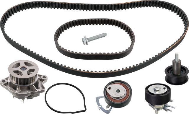 Помпа (водяной насос) с комплектом ремня ГРМ Febi Bilstein для Audi A2 2000-2005. Артикул 45118