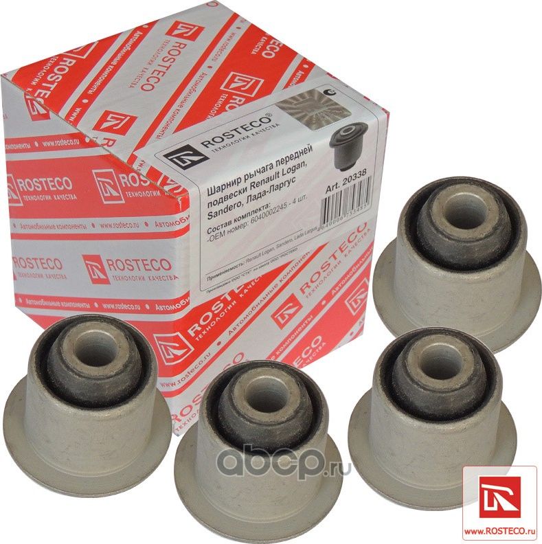 сайлент-блок РОСТЕКО Largus,Logan,Sandero &,quot,нижнего рычага ком (Rosteco) Rosteco. Артикул 20338