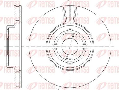 Тормозной диск Remsa. Артикул 6703.10