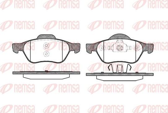 Тормозные колодки Remsa. Артикул 0962.00
