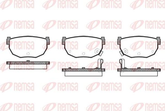 Тормозные колодки Remsa. Артикул 0151.12