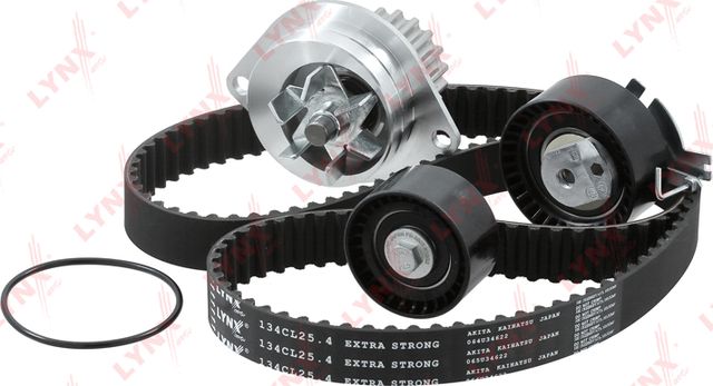 Помпа (водяной насос) с комплектом ремня ГРМ LYNXauto для Citroen C-Elysee I 2012-2026. Артикул PW-1208