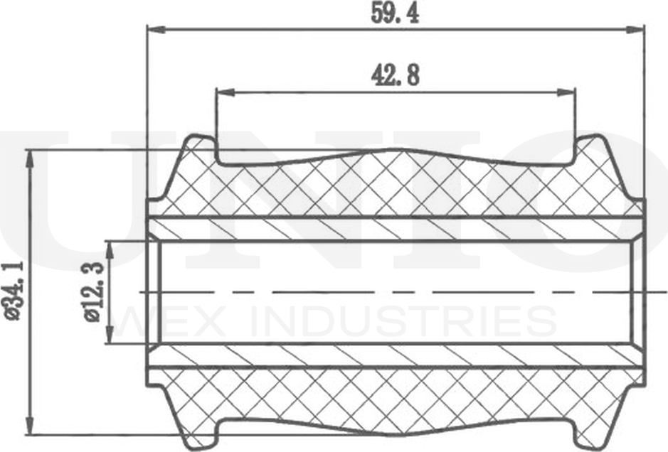 Сайлентблок рычага подвески (Unio). Артикул RMP-20126