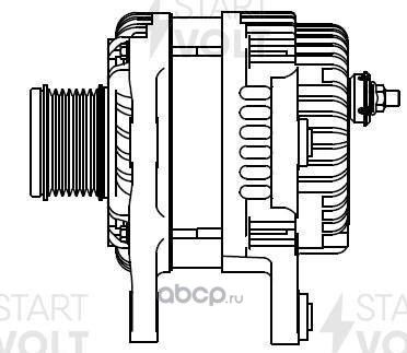 Генератор StartVOLT для Nissan Qashqai I 2007-2013. Артикул LG 1407