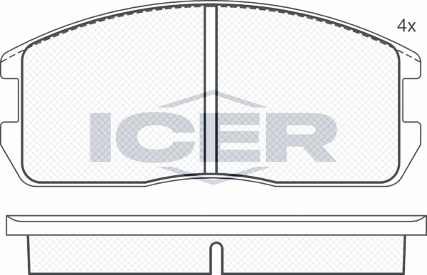 Тормозные колодки Icer. Артикул 180497