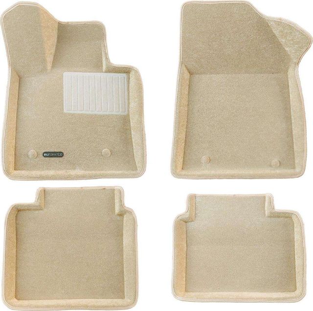 Коврики текстильные Euromat 3D Business для салона Zeekr X 2021-2026 БЕЖЕВЫЕ. Артикул EMC3D-005721T