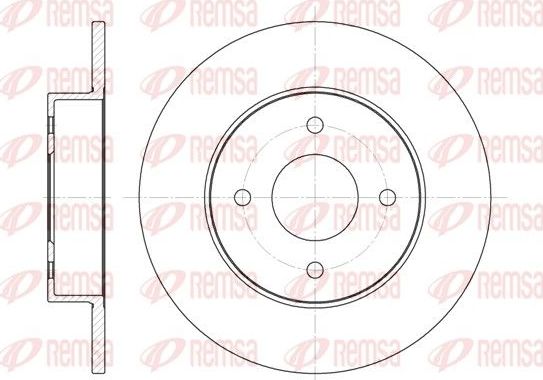 Тормозной диск Remsa. Артикул 6788.00