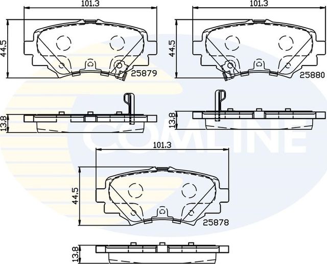 Тормозные колодки Comline Comline. Артикул CBP32248