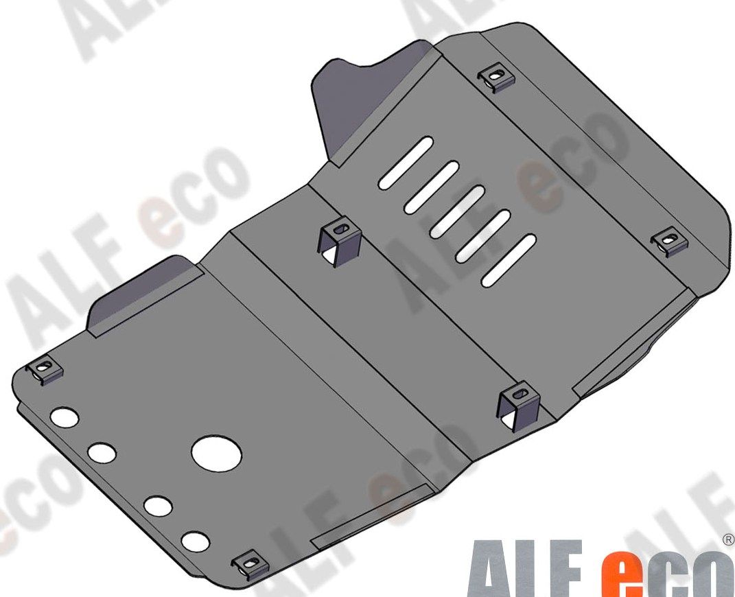 Защита алюминиевая Alfeco для картера Toyota Land Cruiser Prado 120 2002-2009. Артикул ALF.24.10 AL4