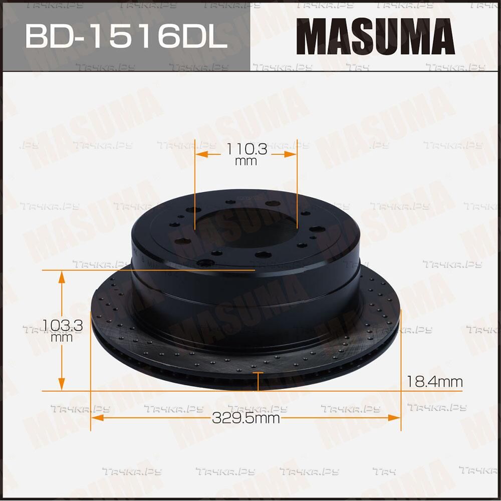 Тормозной диск Masuma. Артикул BD-1516DL