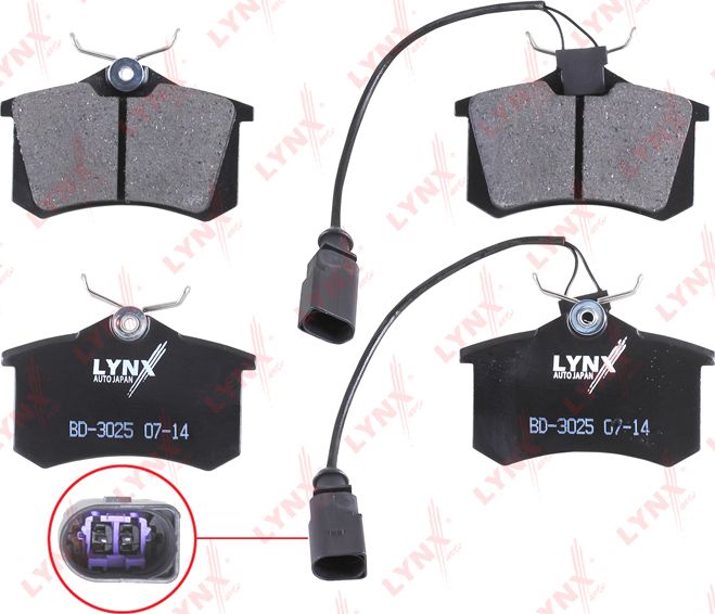 Тормозные колодки LYNXauto. Артикул BD-3025