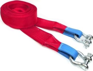 Стропа динамическая (рывковая) Tplus 12 т/9 м серия Стандарт с шаклами 3,25 т (2 шт.). Артикул T001284