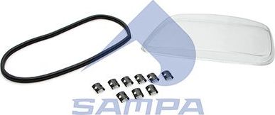 Стекло фары Sampa левый для Mercedes-Benz Actros MP2 2002-2008. Артикул 201.121