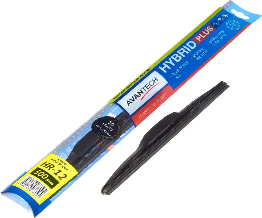 ЩЕТКА СТЕКЛООЧИСТИТЕЛЯ ГИБРИДНАЯ НА ПРАВЫЙ РУЛЬ A (Avantech). Артикул HR12