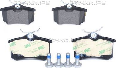 Тормозные колодки Bosch (Low-Metallic) задние для SEAT Leon III 2012-2020. Артикул 0 986 461 769
