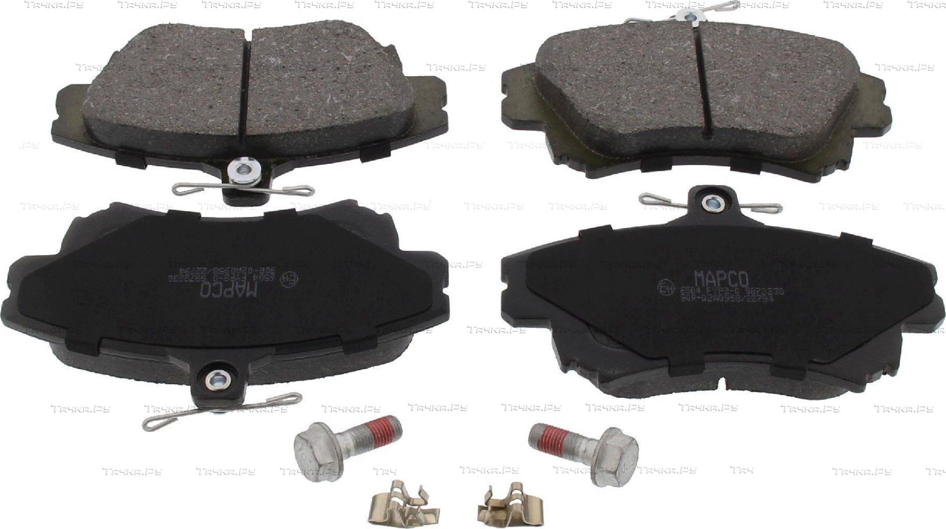 Тормозные колодки MAPCO передние для Mitsubishi Carisma I 1999-2006. Артикул 6504