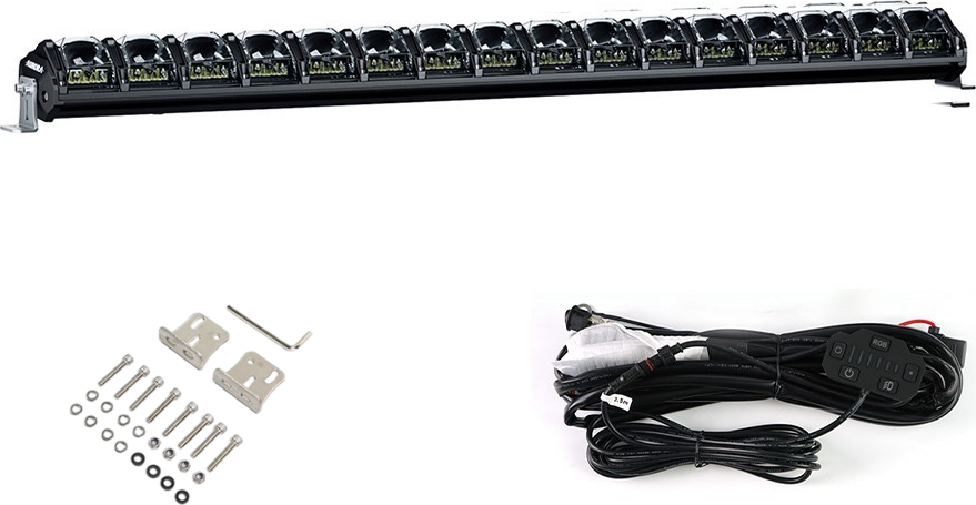 Светодиодная фара комбинированного света Aurora 1016 мм 496W LED с RGB подсветкой. Артикул ALO-N-40