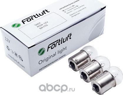5007 ЛАМПА R5W 12V BA15S ORIGINAL LIGHT (Fortluft). Артикул 5007