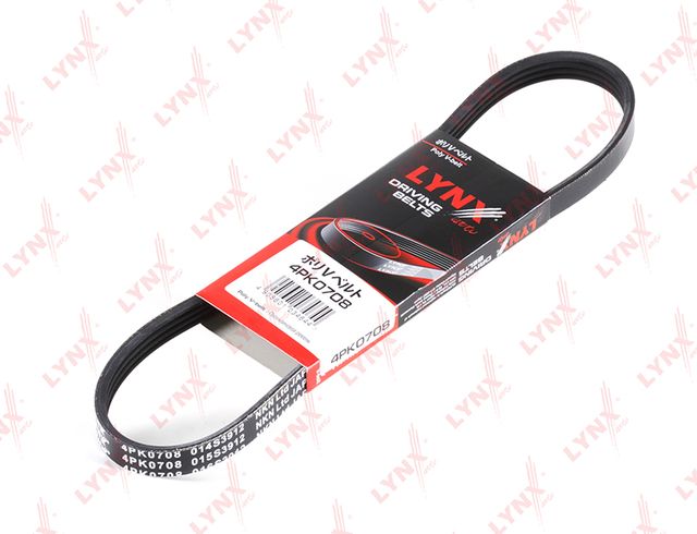 Приводной ремень поликлиновой LYNXauto для Daihatsu Atrai IV 2000-2011. Артикул 4PK0708
