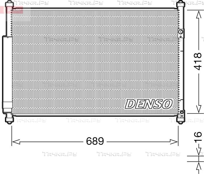 Радиатор кондиционера (конденсатор) Denso. Артикул DCN47006