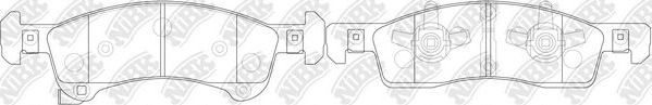 Тормозные колодки NiBK передние для Ford Expedition II 2002-2006. Артикул PN0416