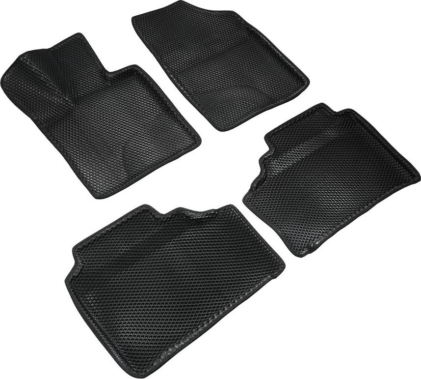 Коврики Seintex 3D EVA ромб для салона Changan UNI-K 2021-2026 ЧЕРНЫЕ. Артикул 99702